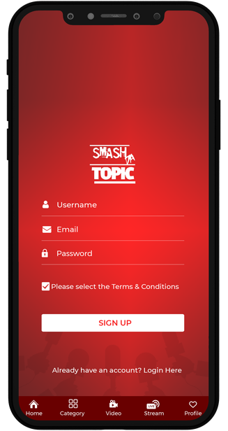 SmashDaTopic – News & Live Streaming App 2