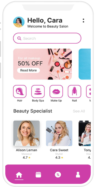 Beauty Salons, Spa – Multi-Vendor App 23